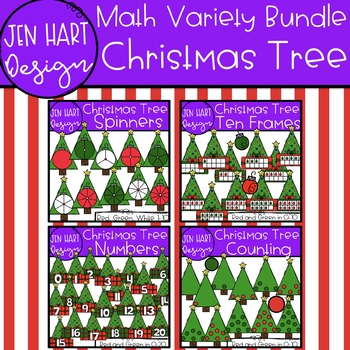 Preview of Christmas Clipart - Math Variety Bundle {Jen Hart Clipart}