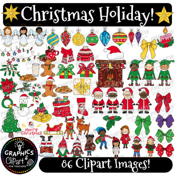 Christmas Clipart Set for all Xmas Activities [Graphics & Cliparts for teachers]