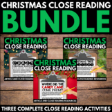 Christmas Close Reading Passages - Middle School Close Rea
