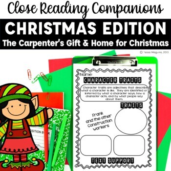 Preview of Christmas Close Reading Companions | Christmas Read Aloud Activities