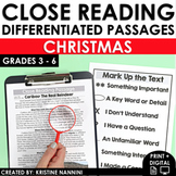 Christmas Close Reading | Differentiated Reading Passages 