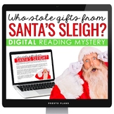 Christmas Close Reading Digital Inference Mystery - Who St