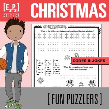 Preview of Christmas Codes and Jokes | Holiday Puzzle Challenge for Early Finishers