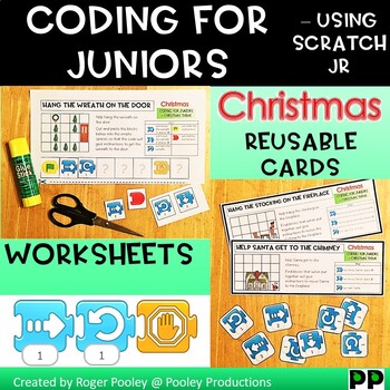 Preview of Christmas Coding for Juniors – Using Scratch Jr, notes, answer key