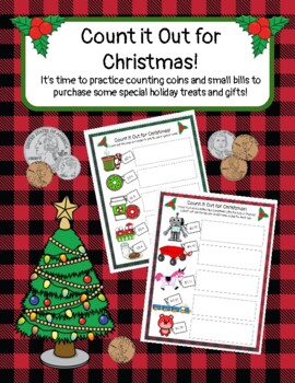 Preview of Christmas Coin Count: Count It Out for Christmas!