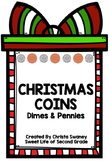 Christmas Coins: Dimes and Pennies