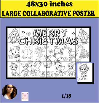 Preview of Christmas Collaborative Poster Bulletin Board Activity