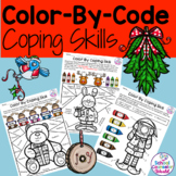 Christmas-Color By Code Activity for Coping Skills