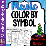 Christmas Color By Music Symbol