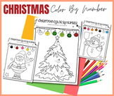 Christmas Color By Number