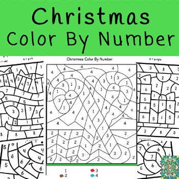 Christmas Color By Number Coloring Pages Printable coloring pages by ...