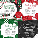 Christmas Color Pop Bundle Digital Papers and Frames