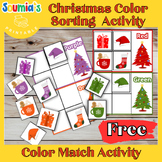 Christmas Color Sorting  Activity / Color Match Activity