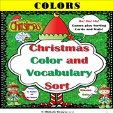 Christmas Color and Vocabulary Sort