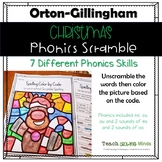 Christmas Color by Code - Phonics Spelling Scramble
