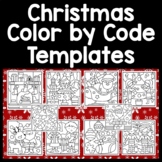 Christmas Color by Code/Sight Words/Number Templates {10 C