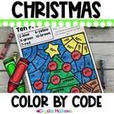 Christmas Color by Color Code (10 Kindergarten Skills) | C