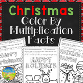 Christmas Color by Multiplication Facts