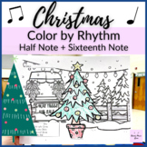 Christmas Color by Note // Level 2 Half note and sixteenth