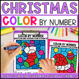 Christmas Color by Number Addition and Subtraction Within 20