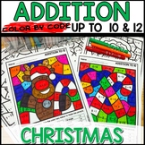 Christmas Color by Number | Christmas Math Addition to 10 