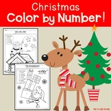 Christmas Color by Number: Numbers 1-20 (Kindergarten Chri
