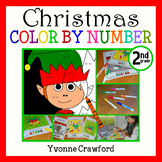 Christmas Color by Number (second grade)  Color by Additio