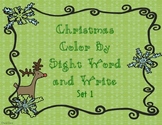 Christmas Color by Sight Word & Write Set 1 (PP) Lucy Calk