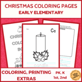 Christmas Coloring Activities for Early Elementary Sub Pla