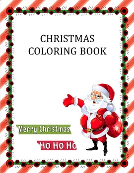 Ho Ho Ho Merry Christmas Winter Coloring Book For Adults