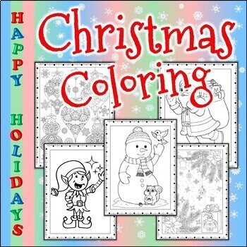 Christmas Coloring Book by Teachers Toolkit | Teachers Pay Teachers