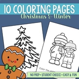 Christmas Coloring Sheets | Coloring Pages | Winter Coloring Book