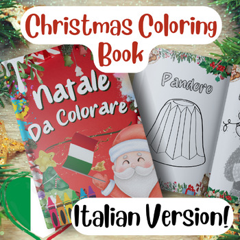 Preview of Christmas Coloring Book Italian Edition!