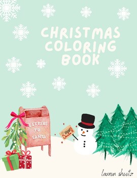 Preview of Christmas Coloring Book - Speech Therapy