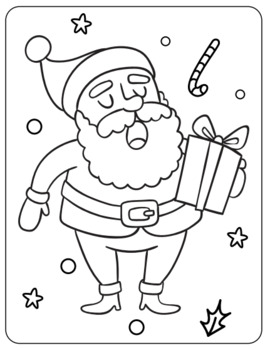 Christmas Coloring Book for Kids by Prof BerMed | TPT