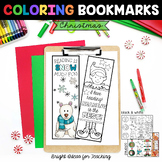 Christmas Coloring Bookmarks: December Early Finisher Activity