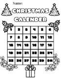 Christmas Coloring Calender