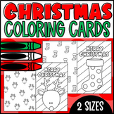 Christmas Coloring Card Foldable