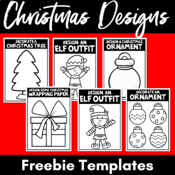 Preview of Christmas Coloring & Design Pages FREEBIE