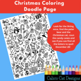 Christmas Coloring Doodle Page