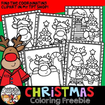 Preview of Free Christmas Coloring Pages {Creating4 the Classroom}