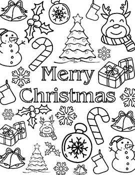 Christmas Coloring Page by MrsBaileyShop | TPT