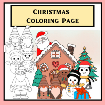 Preview of Christmas Coloring Page, Halliday coloring page