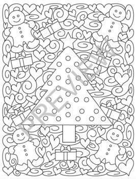 Christmas Coloring Pages! by Color with Kona | Teachers Pay Teachers