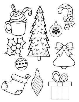 Christmas Coloring Pages by readingwithkinders | TPT