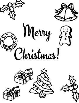 Christmas Coloring Pages by Abigail Reardon | TPT