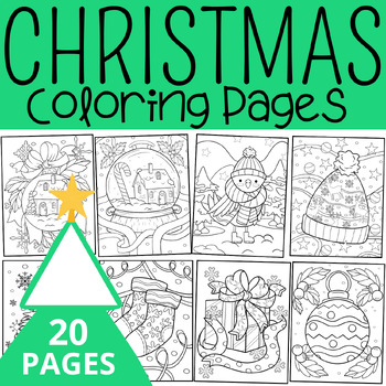 Christmas Coloring Pages by DONT LOSE FOCUS - Chloe Ferdenanz | TPT