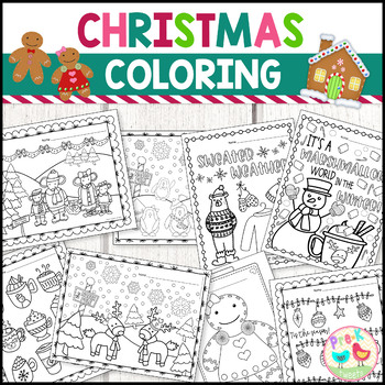 Christmas Coloring Pages by Pre-K Tweets | Teachers Pay Teachers