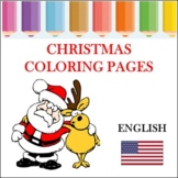 Christmas Coloring Pages (Color By Number and the Colors Given)