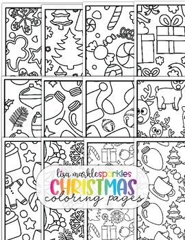 Christmas Coloring Pages by Lisa Markle Sparkles Clipart and Preschool